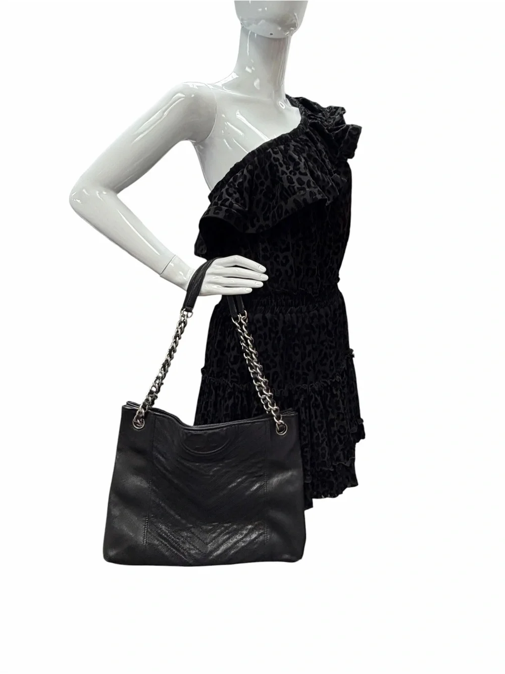 Tory Burch Fleming Chevron Tote